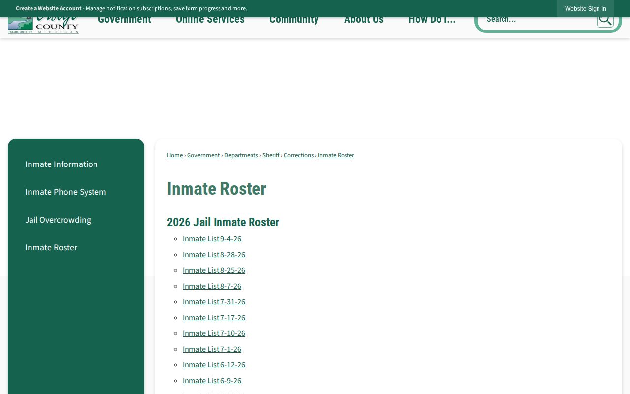 Otsego County recent arrest roster PDF archive